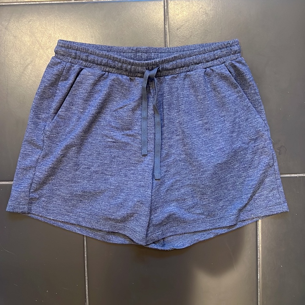 Heather blue lounge shorts